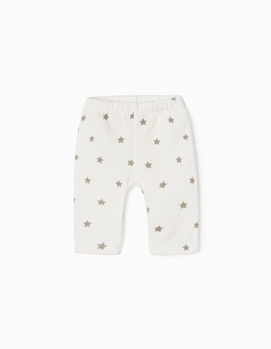 Pantalón con Efecto Térmico para Recién Nacido/a 'Stars', Blanco