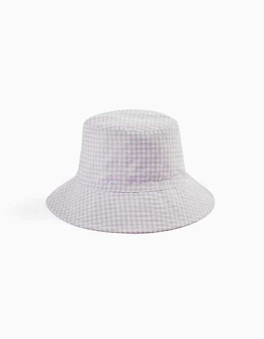 Medium Brim Hat for Babies and Girls, Lilac