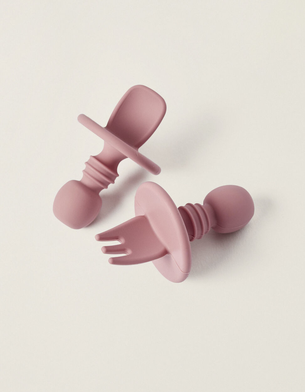 Anti-asphyxia Initiation Cutlery Kit Pink Saro