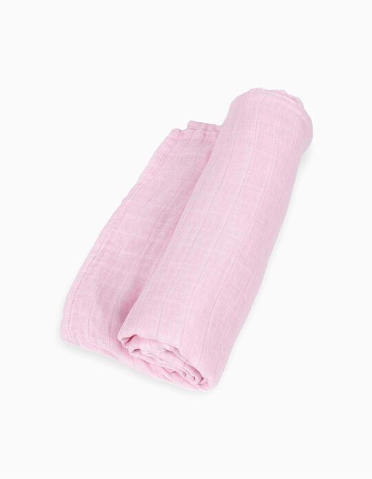 Nappy in Bamboo, Don Algodon Pink 120x120 cm