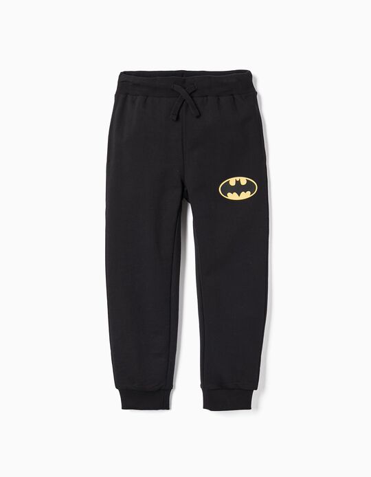 Pantalon de sport en coton pour garçon 'Batman', Noir