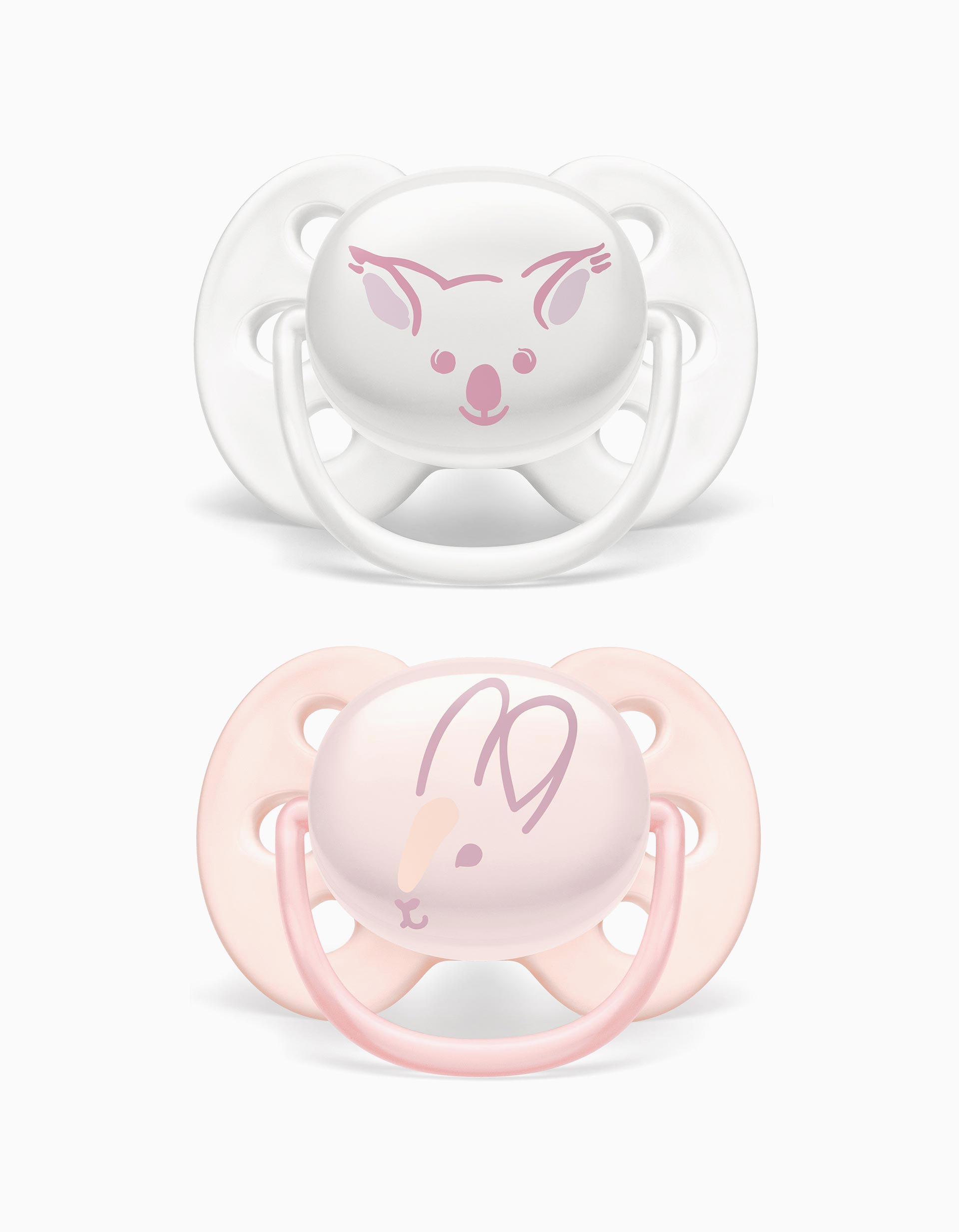 2-Pack Dummies Ultra Soft Silicone Deco 0-6M Philips/Avent