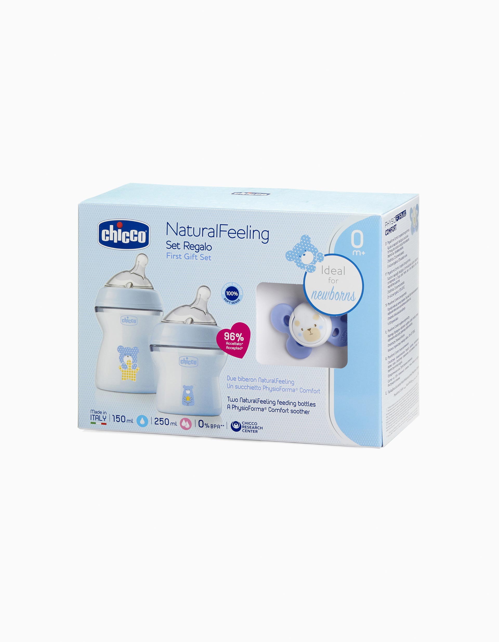 Gift Set Natural Feeling 0M+ Chicco Blue