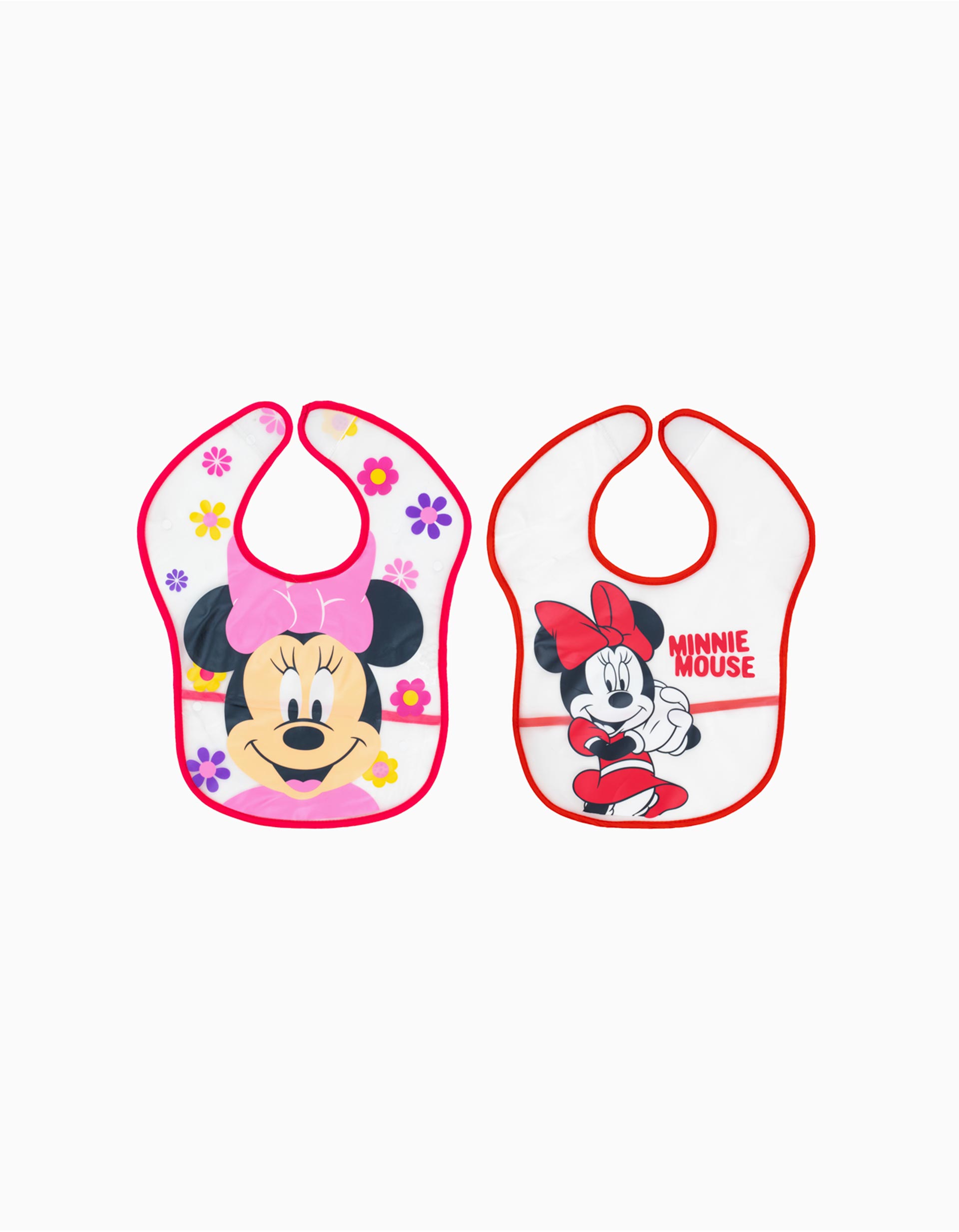 2 Waterproof Bibs Minnie Disney
