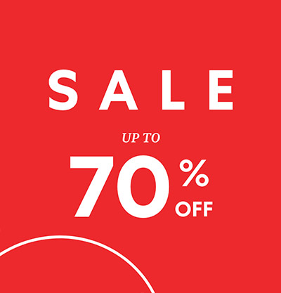 Sales up to 70% off